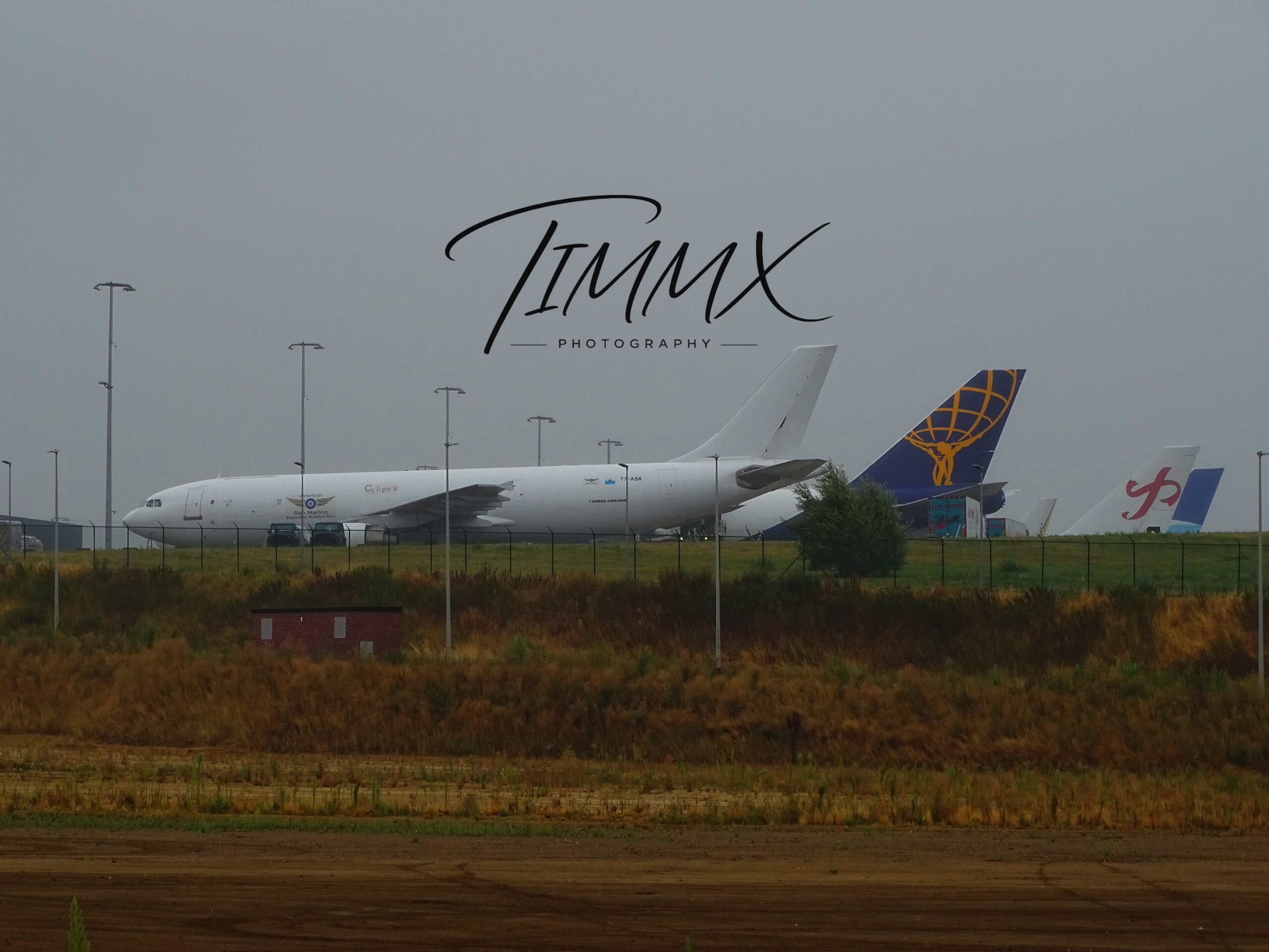 Aircraft at an airport